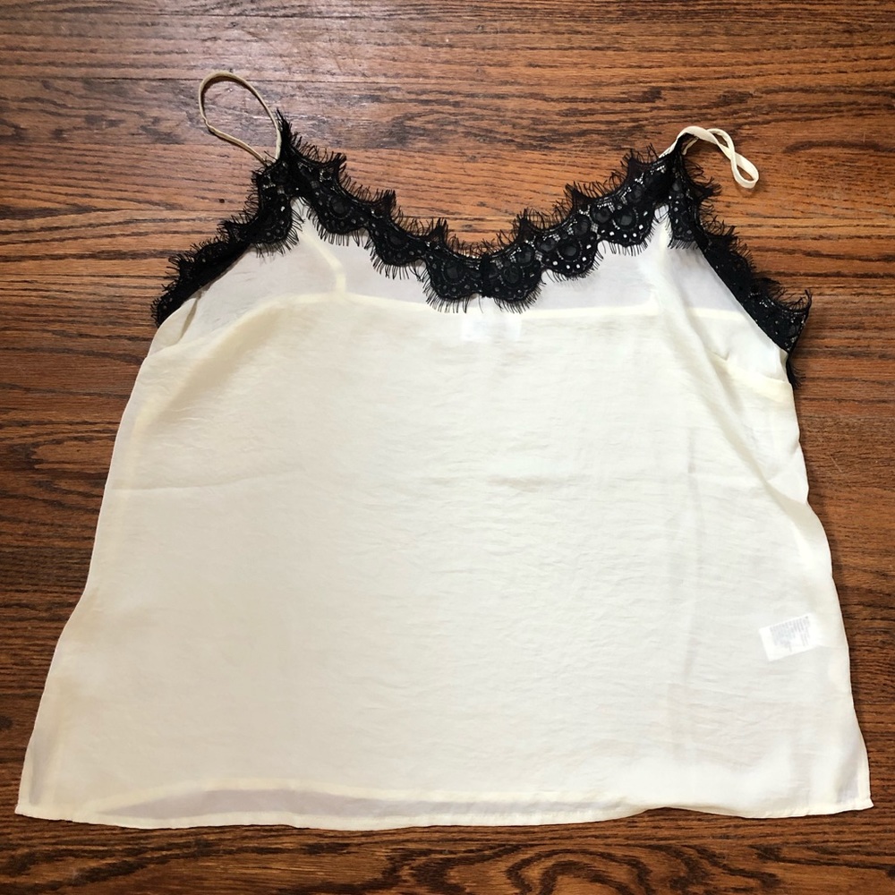 Love Sadie Silk lace trimmed Tank